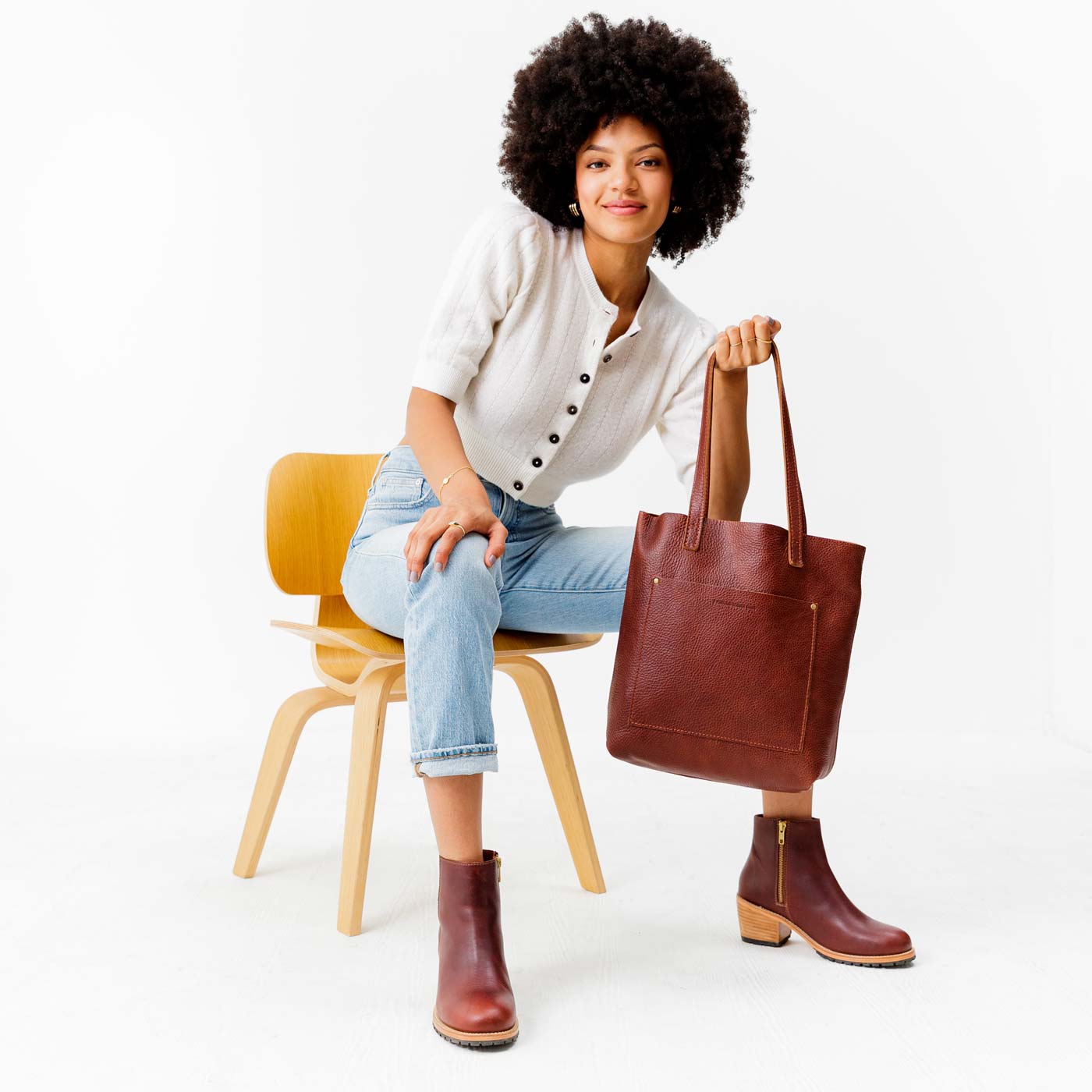 Adjustable Crossbody Tote with Removable Strap & Pockets | Almost Perfect
