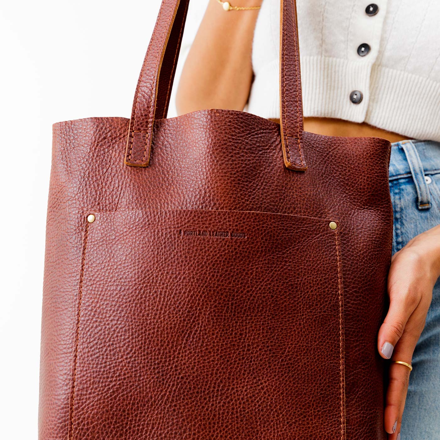 Adjustable Crossbody Tote with Removable Strap & Pockets | Almost Perfect