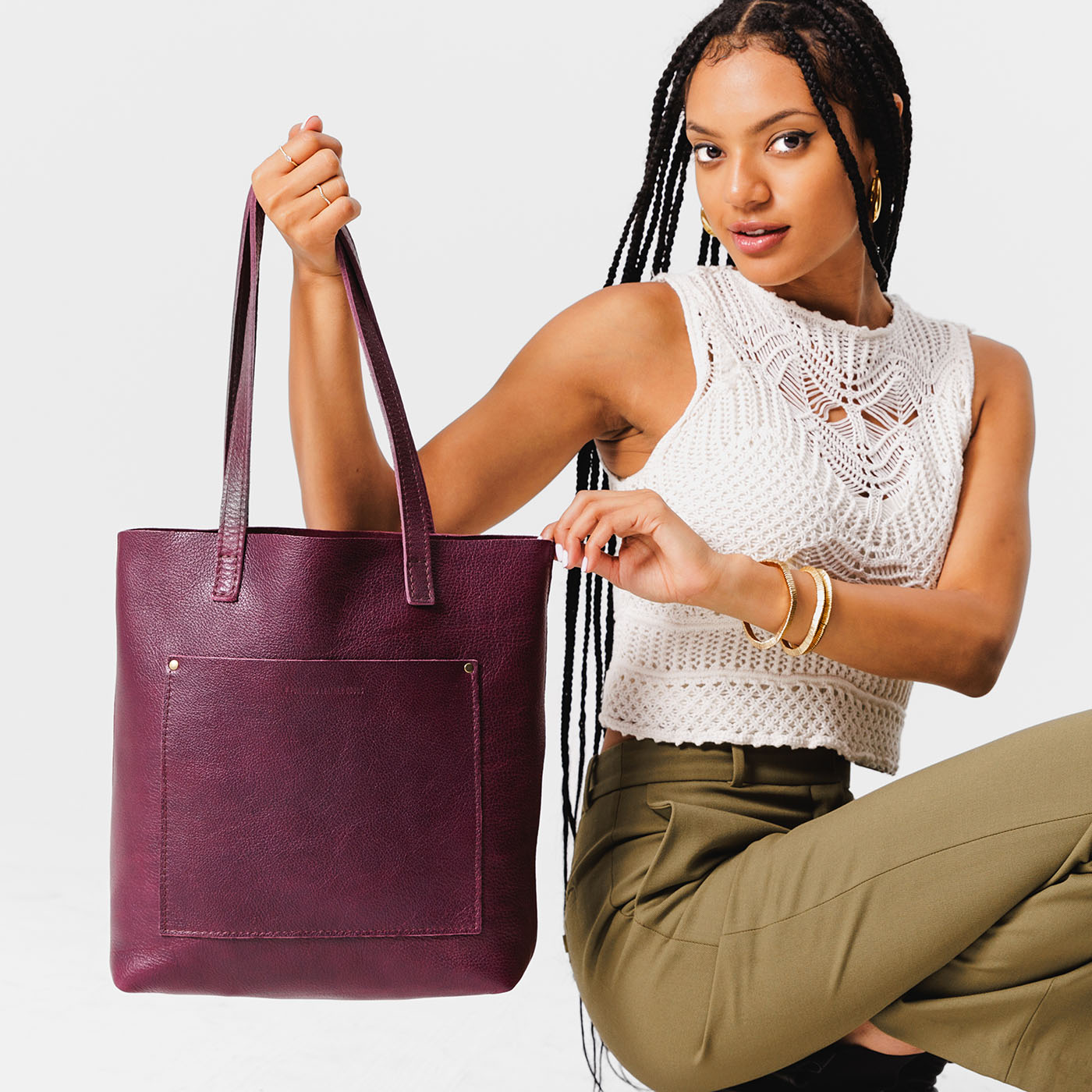 Adjustable Crossbody Tote with Removable Strap & Pockets | Almost Perfect