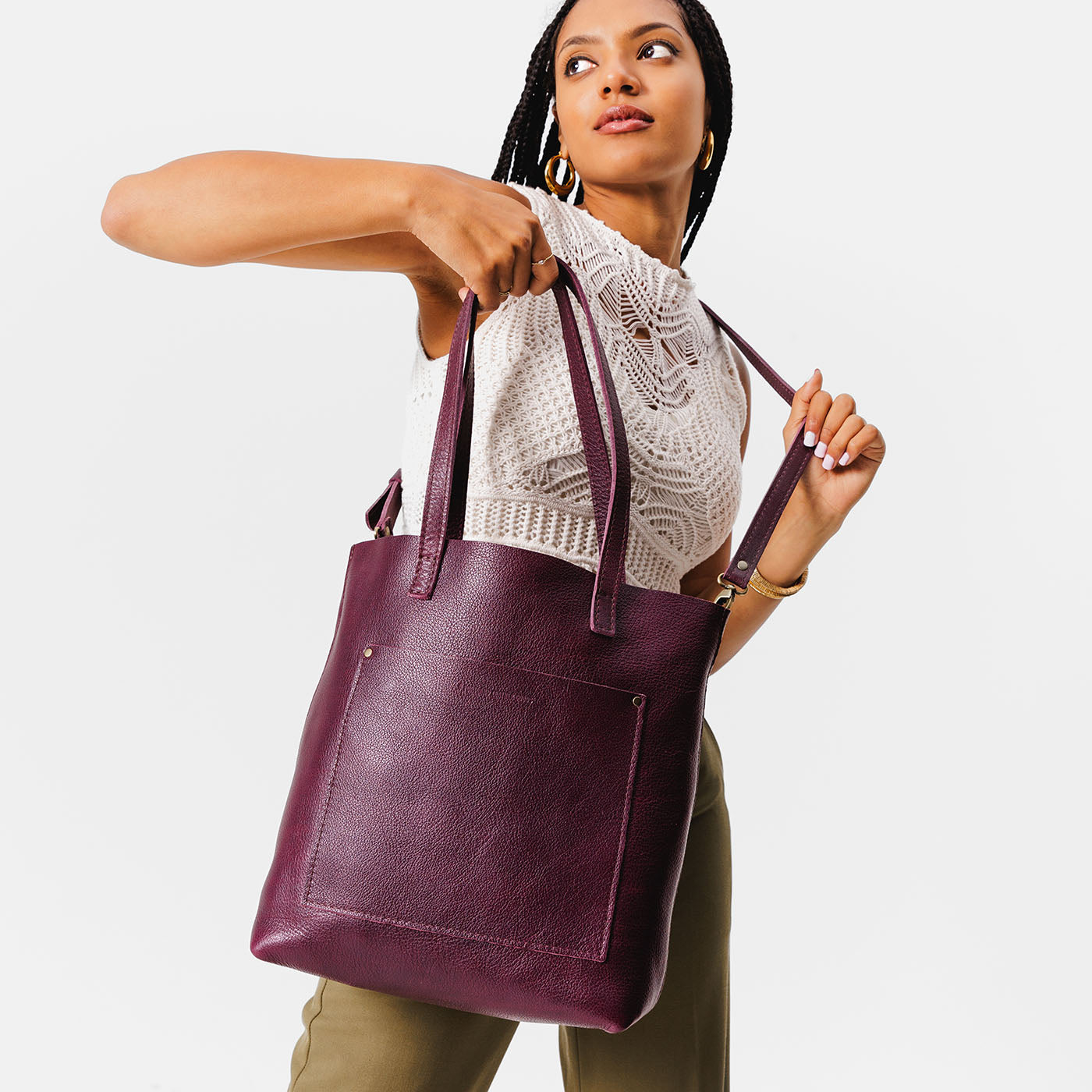 Adjustable Crossbody Tote with Removable Strap & Pockets | Almost Perfect