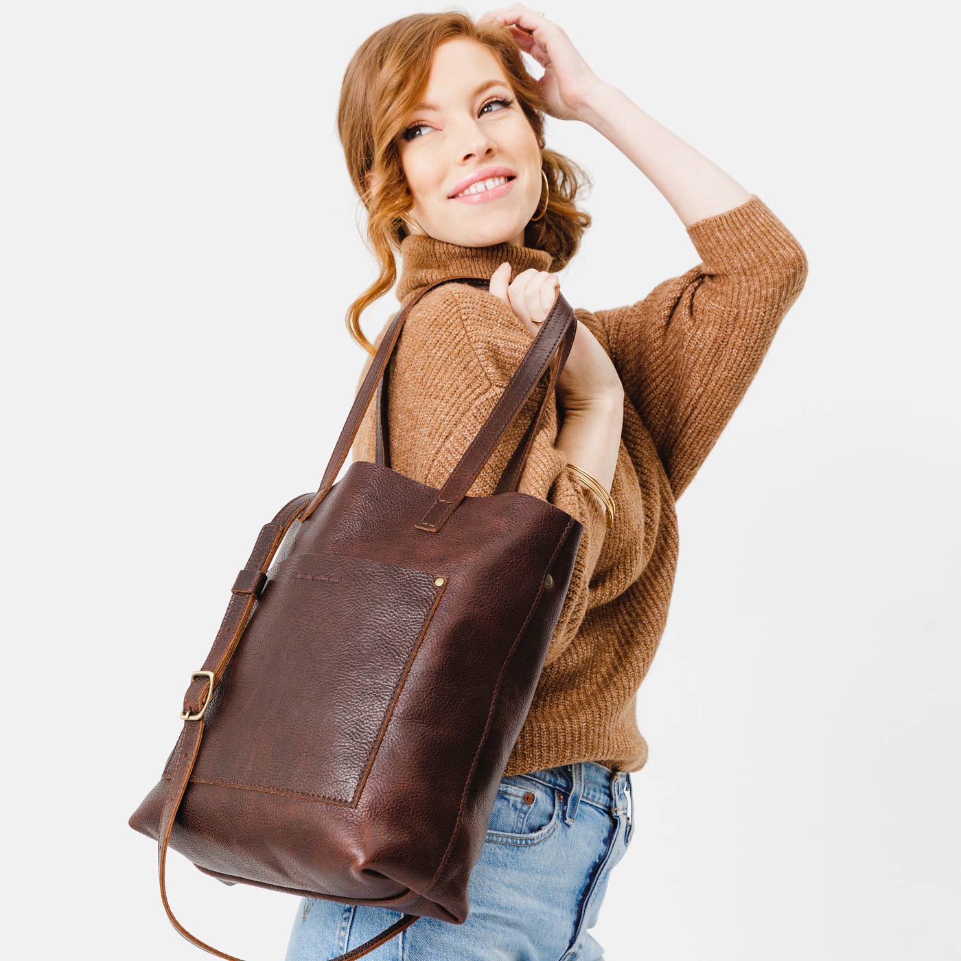 Adjustable Crossbody Tote with Removable Strap & Pockets | Almost Perfect