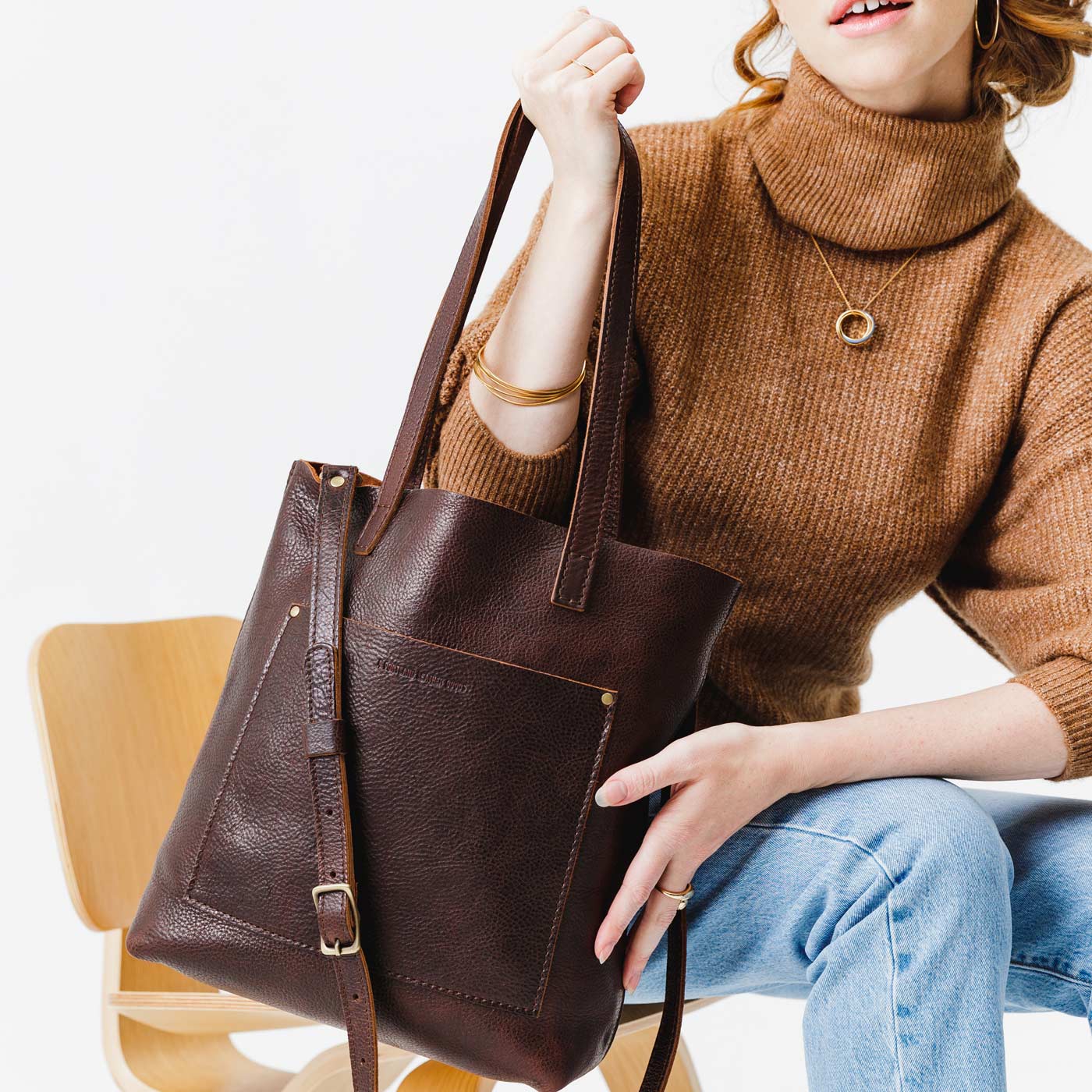 Adjustable Crossbody Tote with Removable Strap & Pockets | Almost Perfect
