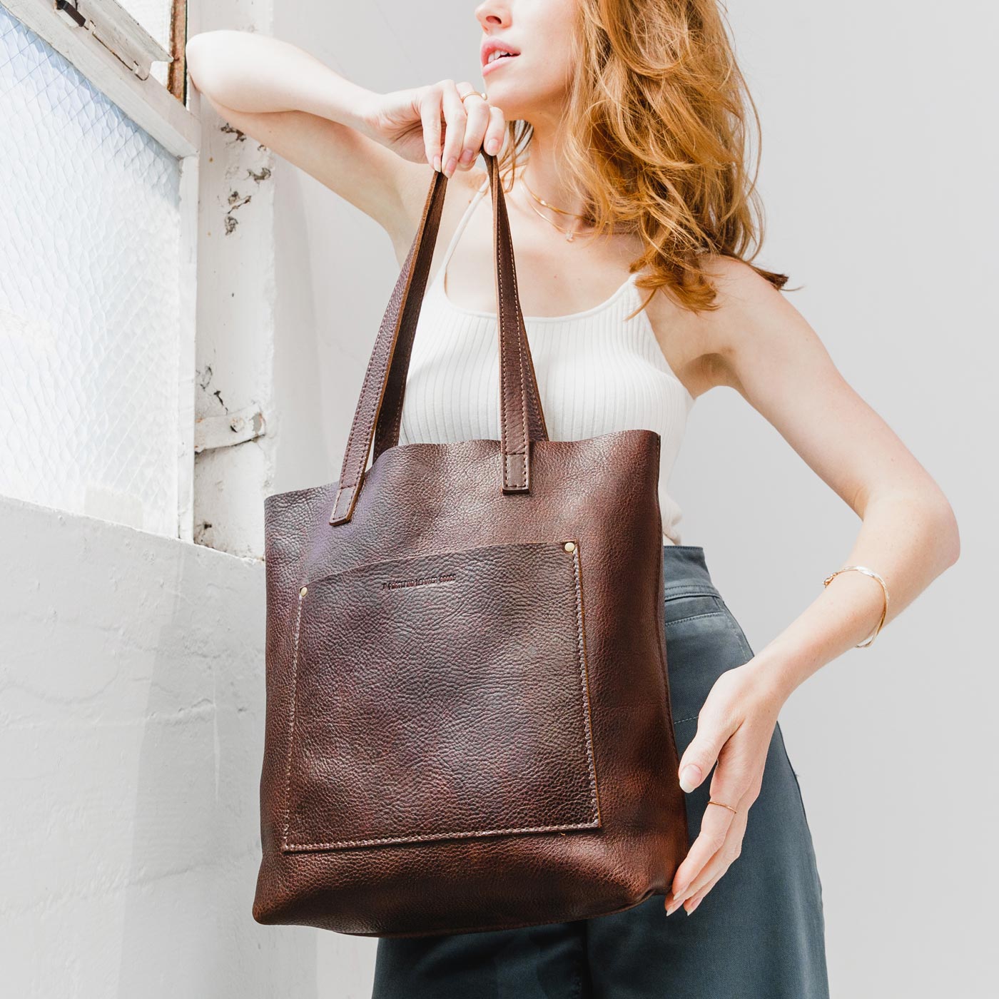 Adjustable Crossbody Tote with Removable Strap & Pockets | Almost Perfect