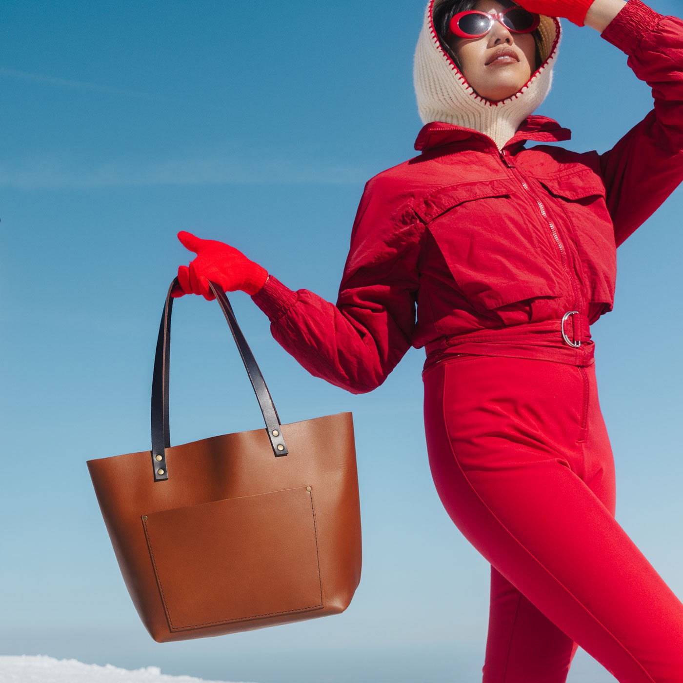 Handcrafted Leather Tote Bag with Pockets & Key Loop | Almost Perfect