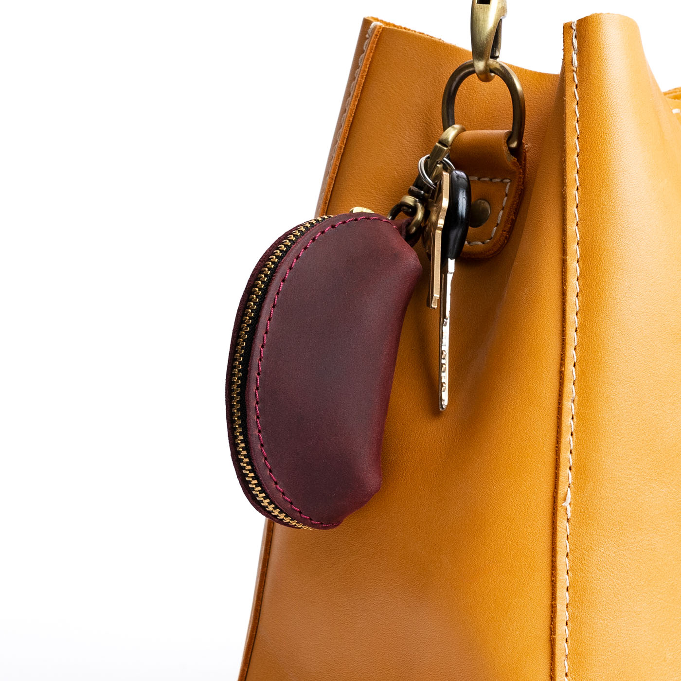 Taco Keychain with Swivel Clasp & Zipper Closure | Mini Taco Pouch