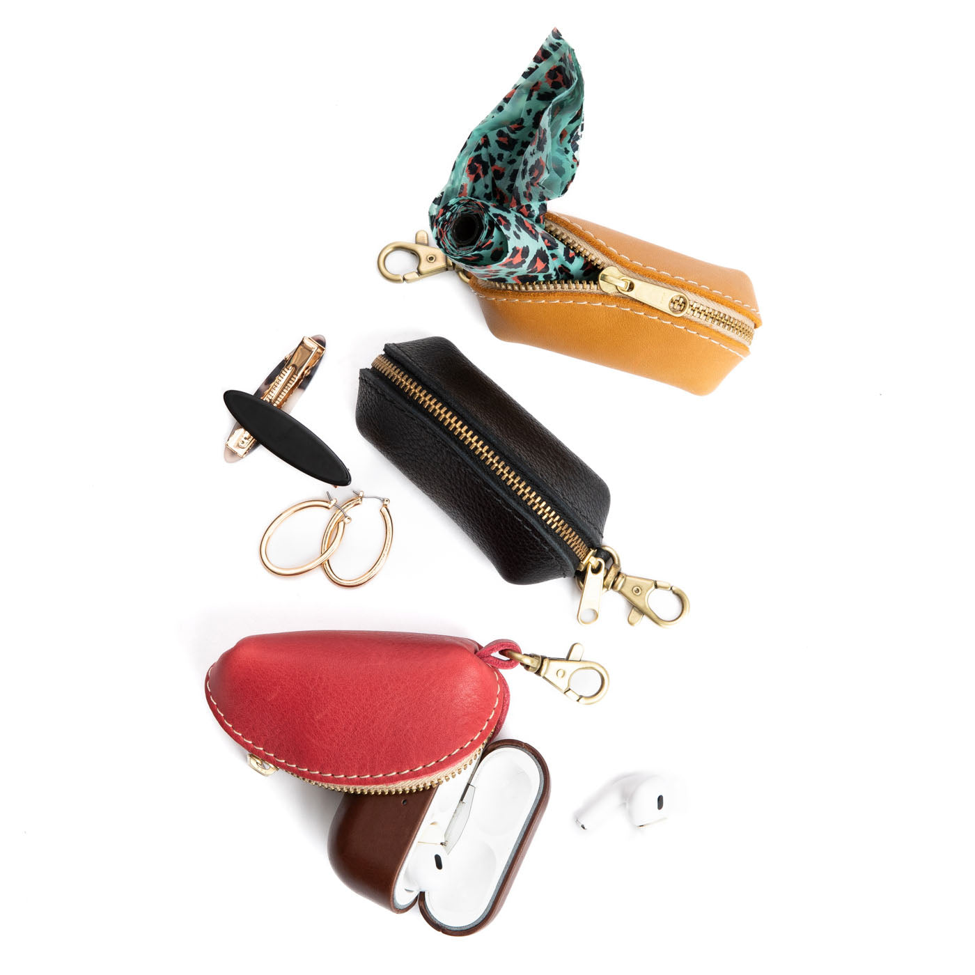 Taco Keychain with Swivel Clasp & Zipper Closure | Mini Taco Pouch