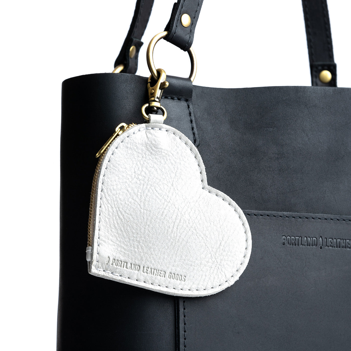 Heart-Shaped Zipper Pouch with Lobster Clasp | Small & Stylish
