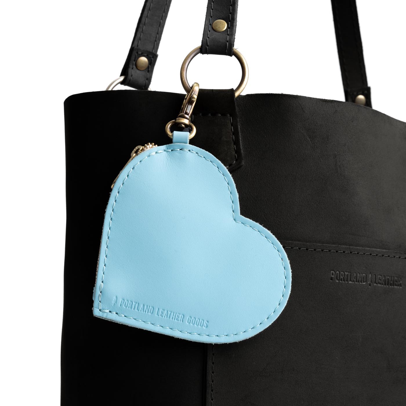 Heart-Shaped Zipper Pouch with Lobster Clasp | Small & Stylish