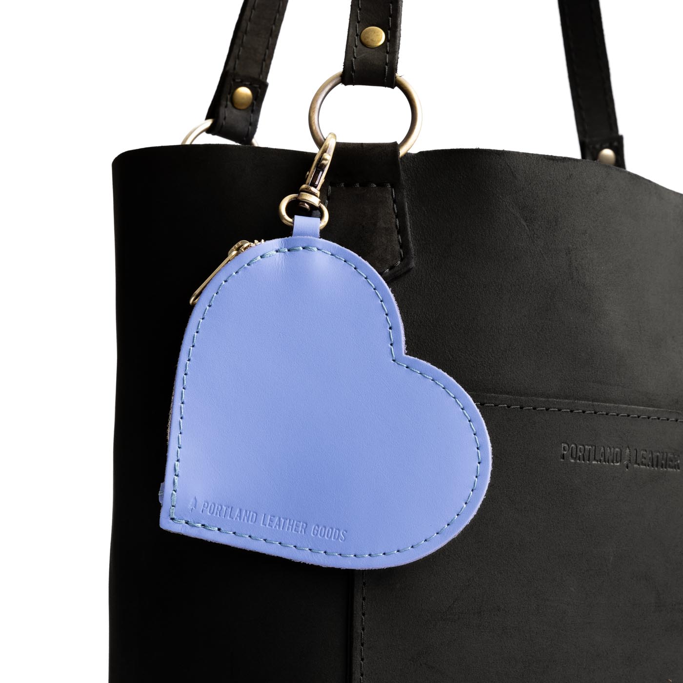 Heart-Shaped Zipper Pouch with Lobster Clasp | Small & Stylish