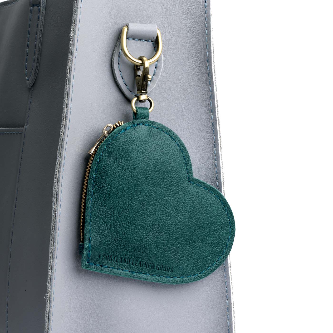 Heart-Shaped Zipper Pouch with Lobster Clasp | Small & Stylish