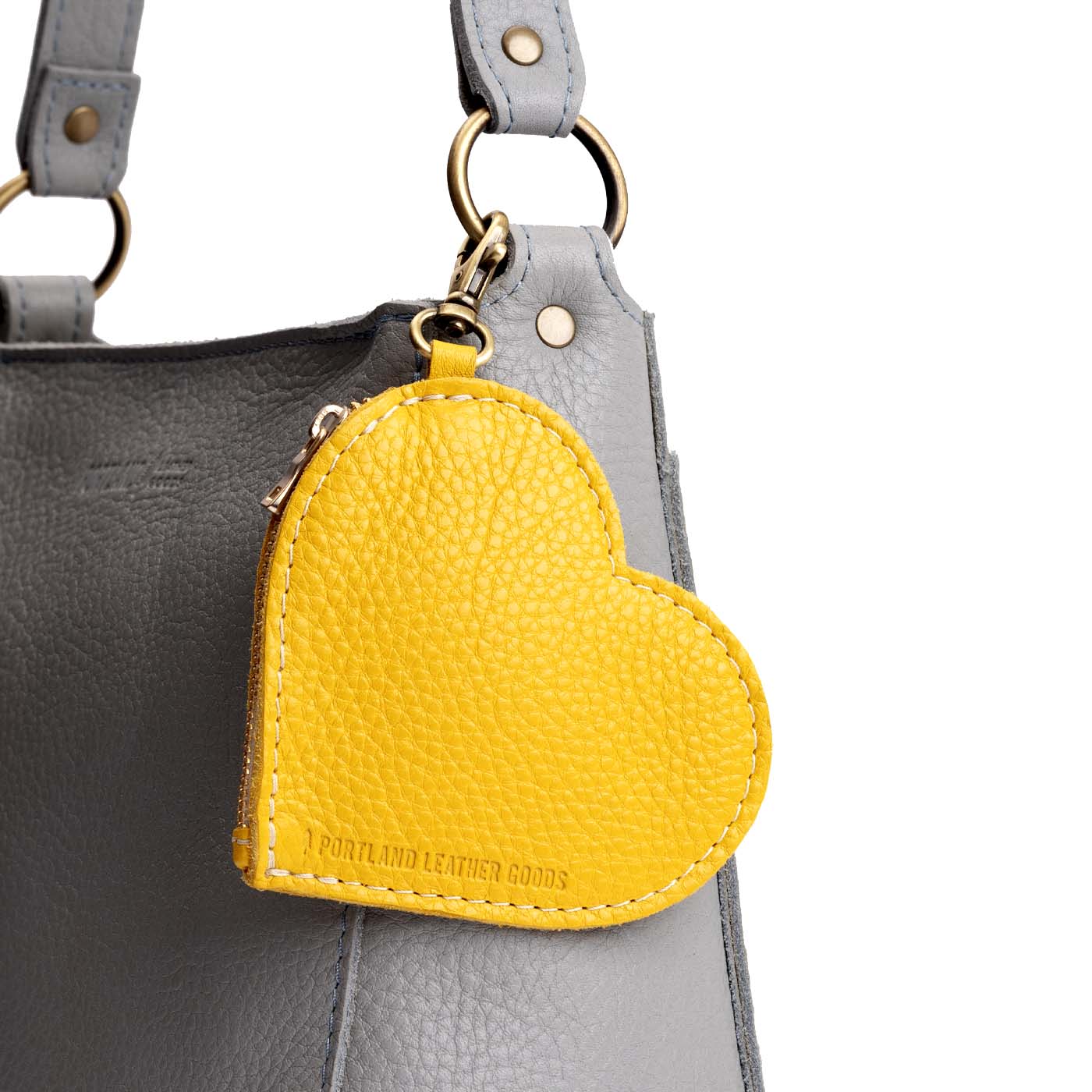 Heart-Shaped Zipper Pouch with Lobster Clasp | Small & Stylish