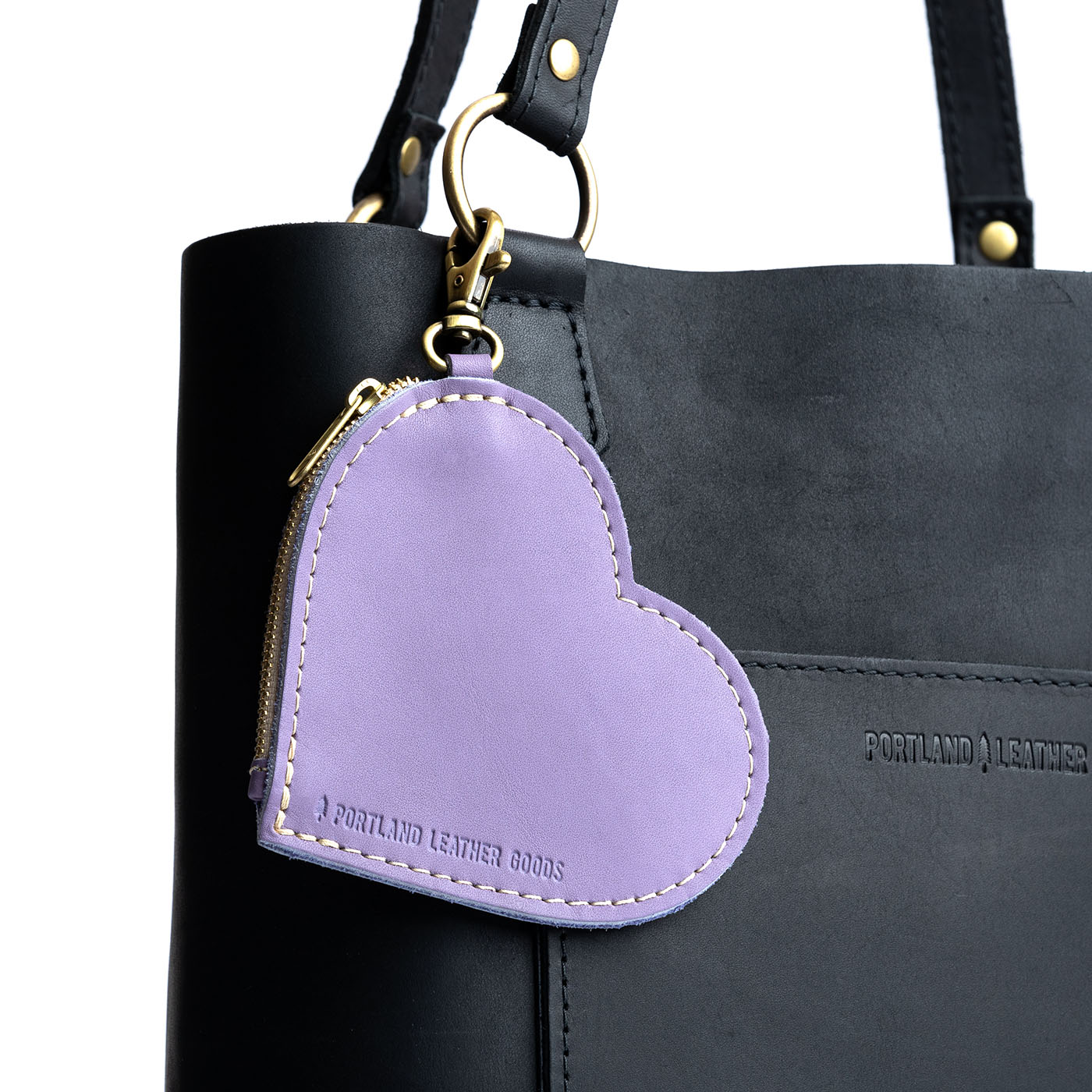 Heart-Shaped Zipper Pouch with Lobster Clasp | Small & Stylish