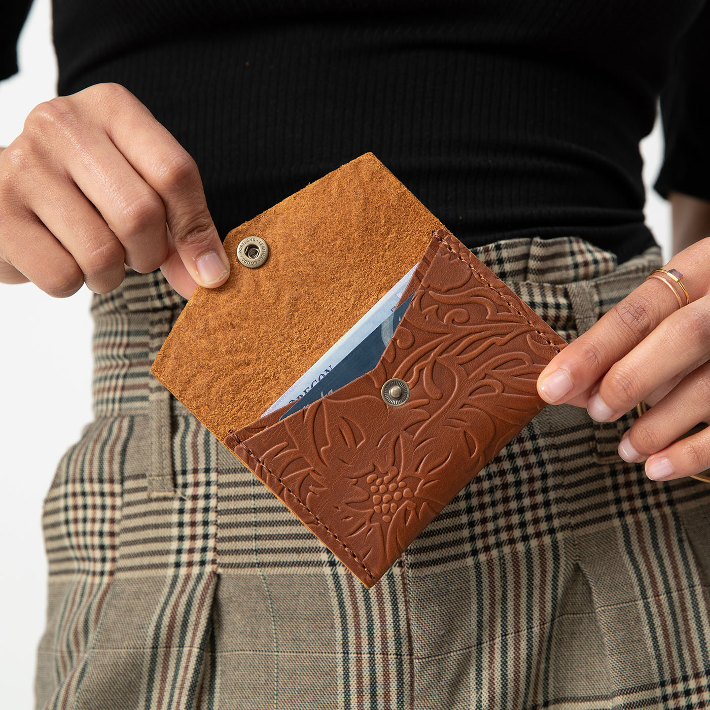 Mini Envelope Wallet with Snap Closure & Card Pockets | Almost Perfect