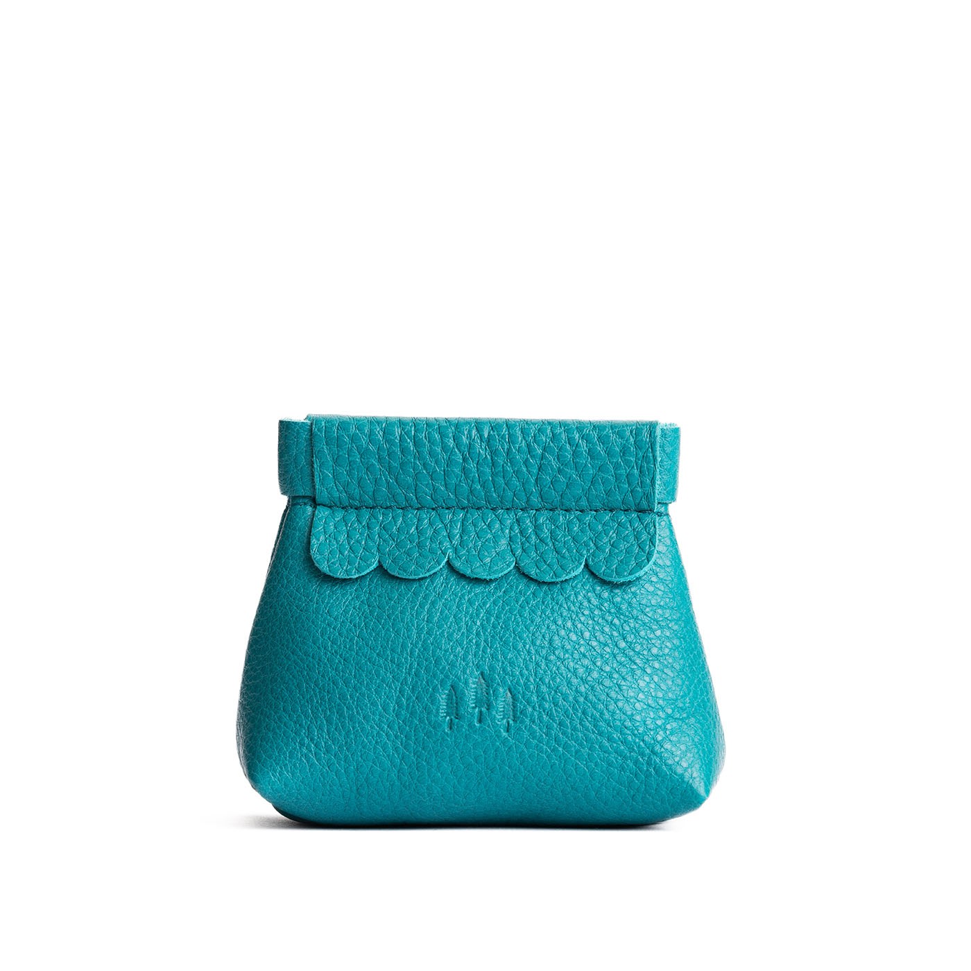 Small Leather Coin Pouch with Scalloped Detail | Almost Perfect