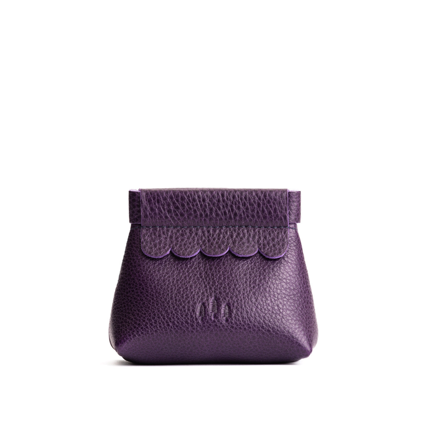 Small Leather Coin Pouch with Scalloped Detail | Almost Perfect