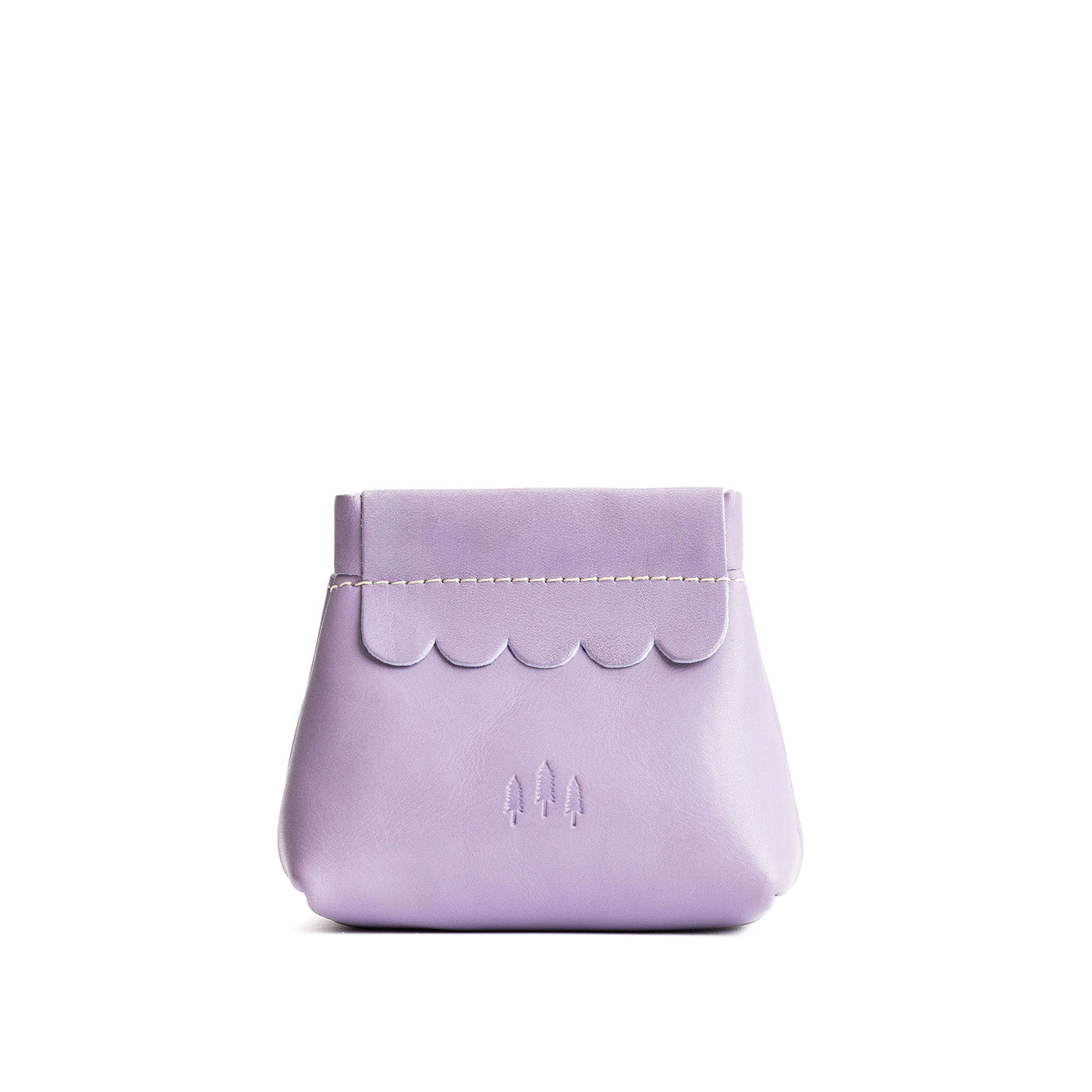 Small Leather Coin Pouch with Scalloped Detail | Almost Perfect