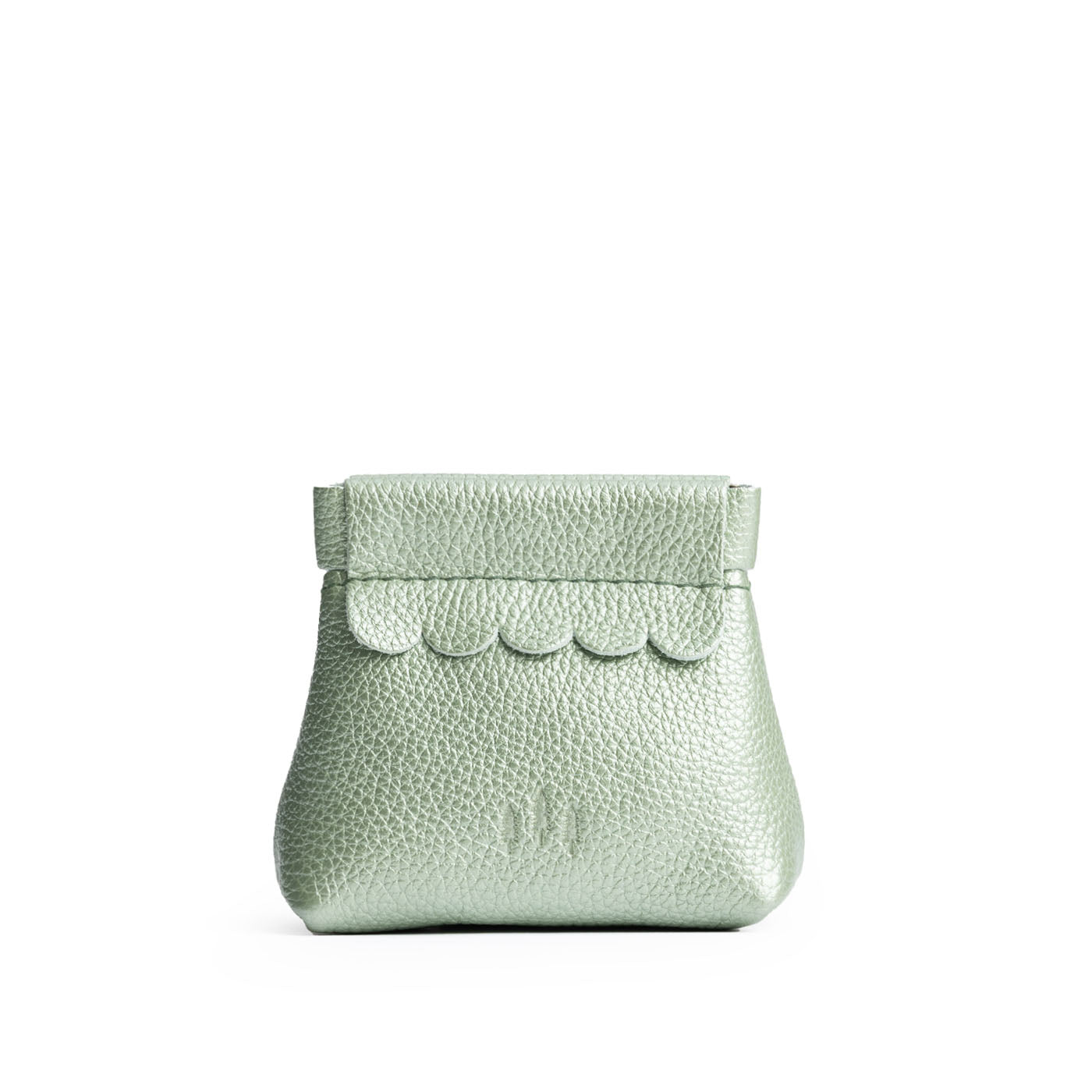 Small Leather Coin Pouch with Scalloped Detail | Almost Perfect