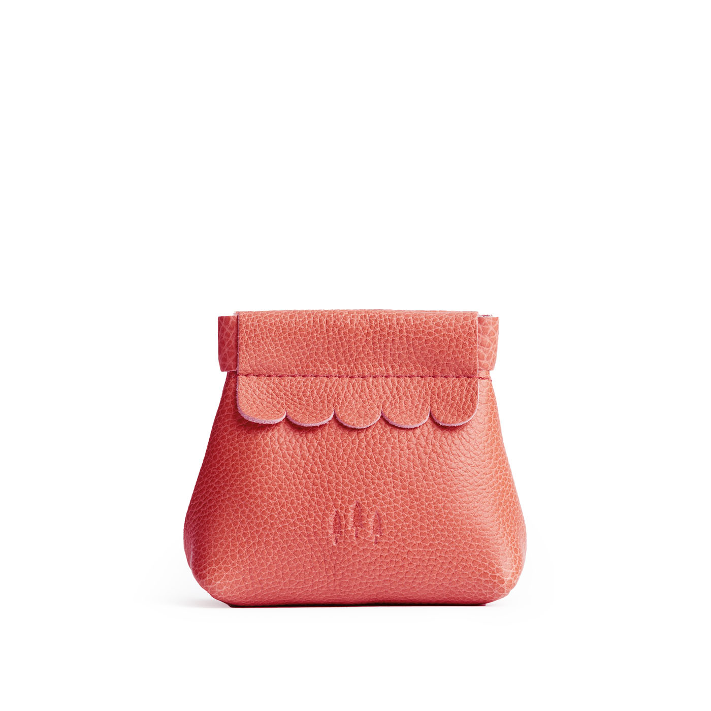 Small Leather Coin Pouch with Scalloped Detail | Almost Perfect