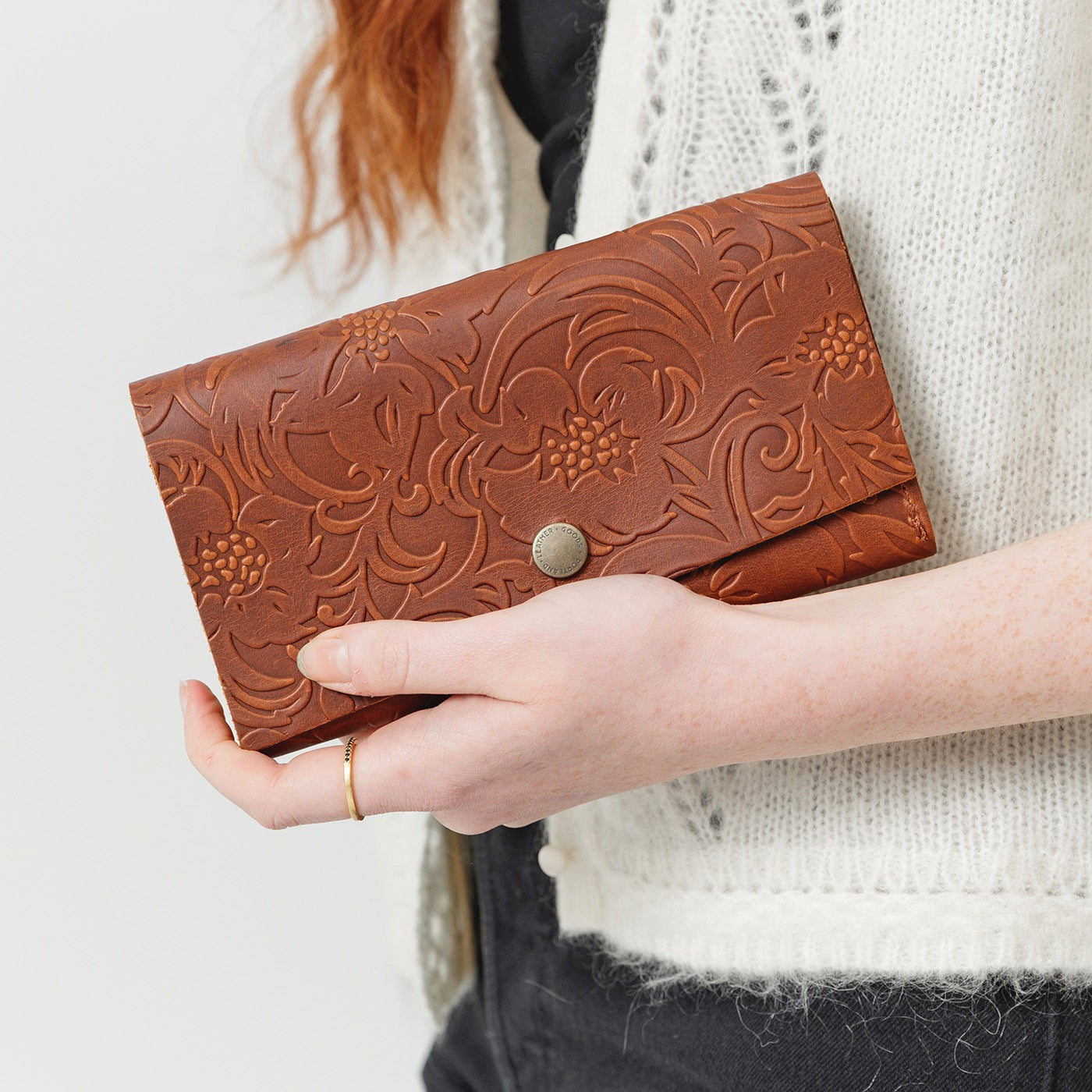 Western Rancher Wallet with Snap Closure & Card Slots | Almost Perfect