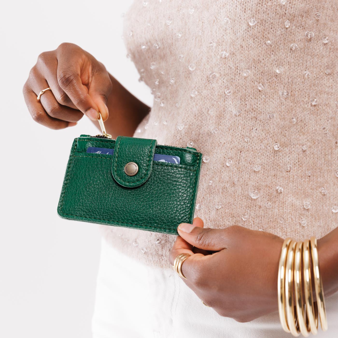 Compact Sabrina Wallet with Card Slot & Zippered Coin Pocket | Almost Perfect