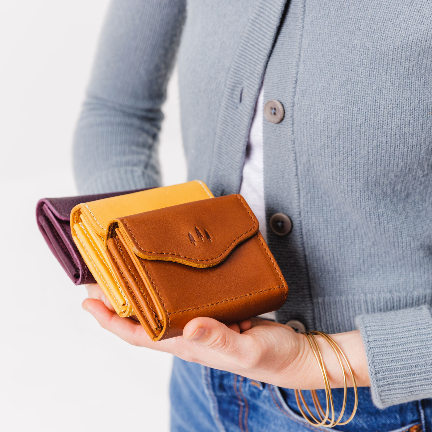 Compact Minimalist Wallet with Snap Closure & Card Slots | Small Bozeman