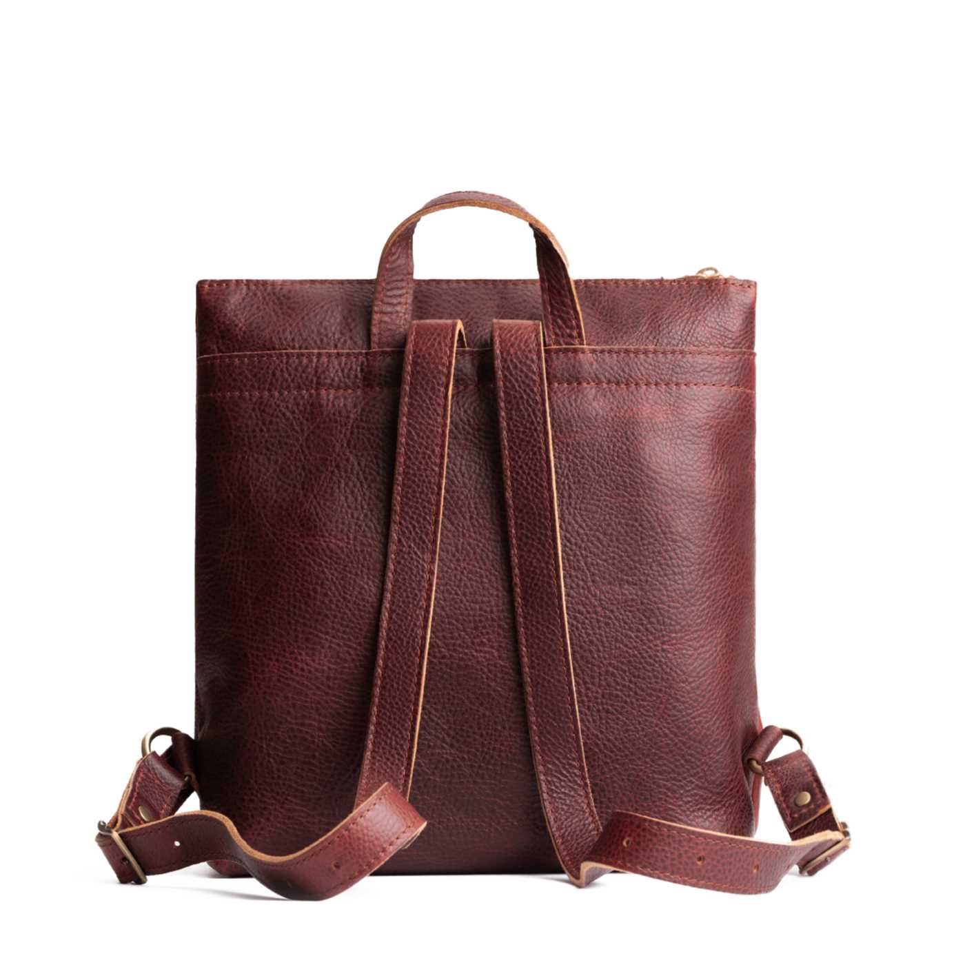 Full Grain Leather Tote Backpack with Zipper Closure | Almost Perfect