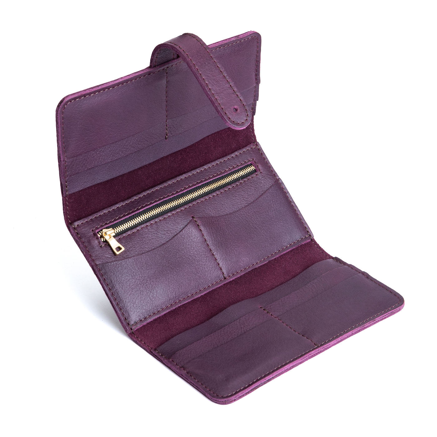 Women's Trifold Wallet with Card Slots & Zippered Pocket | Almost Perfect