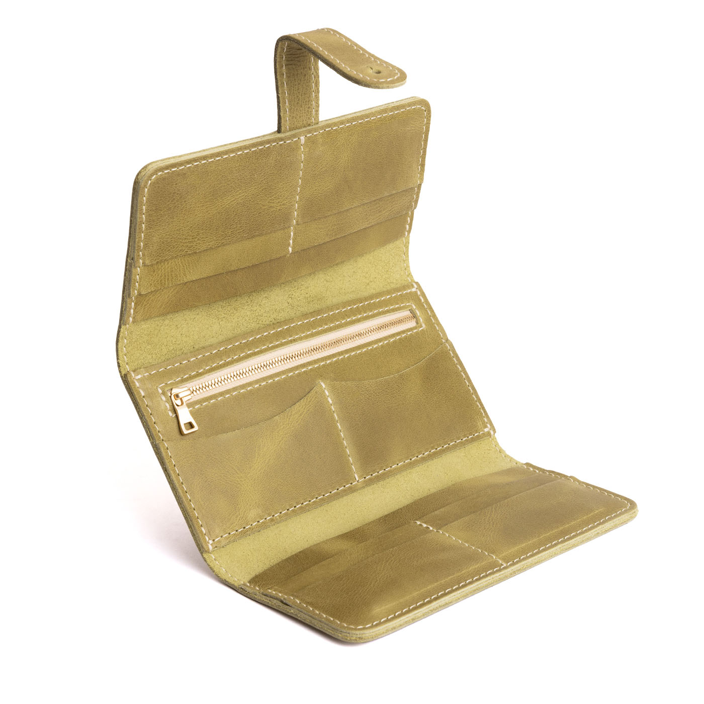 Women's Trifold Wallet with Card Slots & Zippered Pocket | Almost Perfect