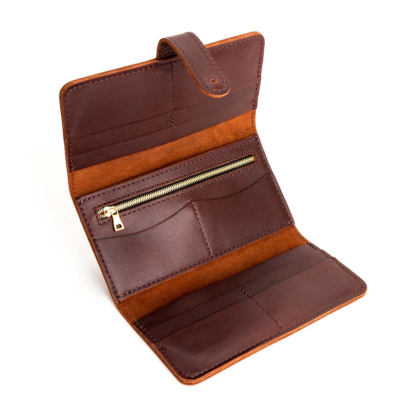 Women's Trifold Wallet with Card Slots & Zippered Pocket | Almost Perfect