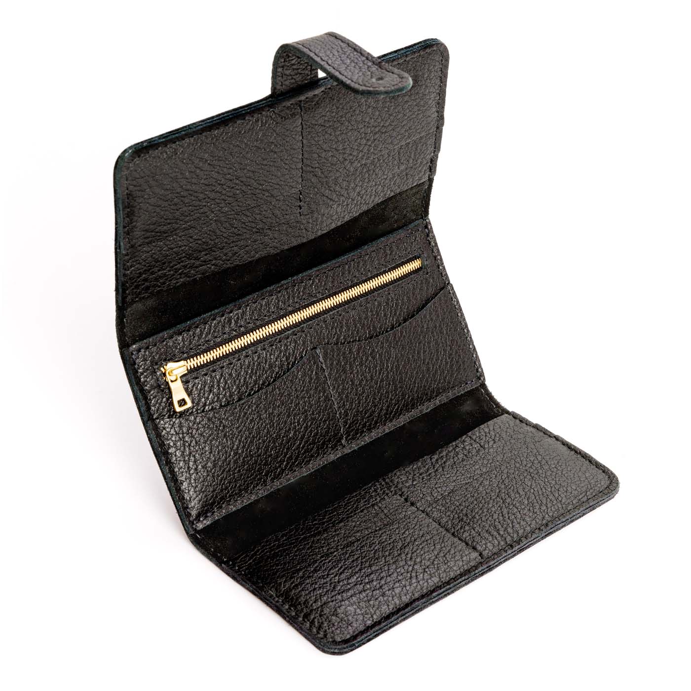 Women's Trifold Wallet with Card Slots & Zippered Pocket | Almost Perfect