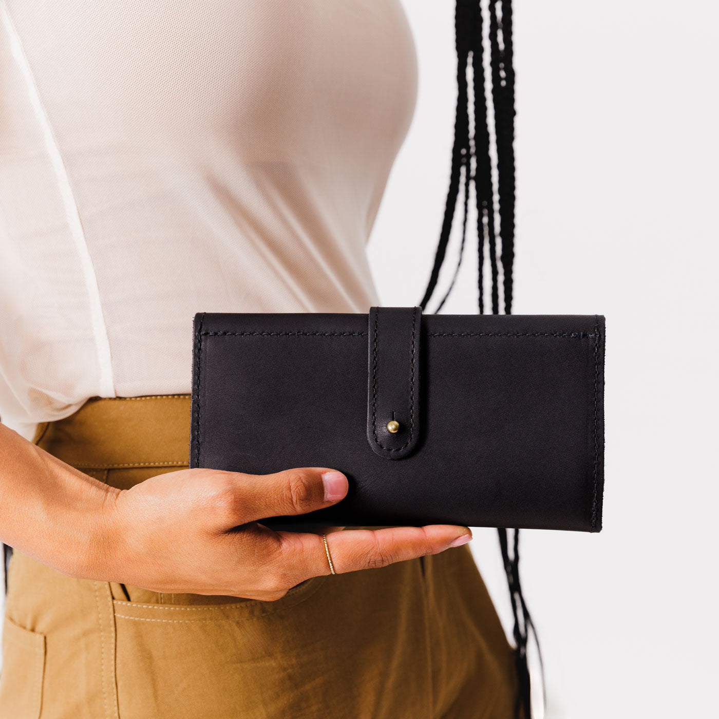 Women's Trifold Wallet with Card Slots & Zippered Pocket | Almost Perfect