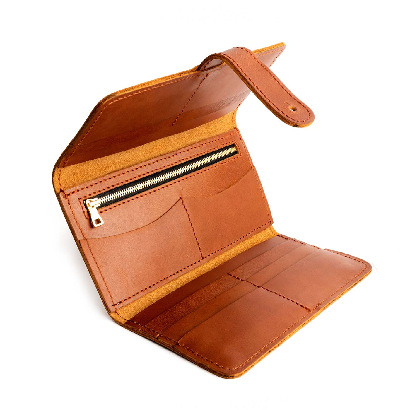 Women's Trifold Wallet with Card Slots & Zippered Pocket | Almost Perfect