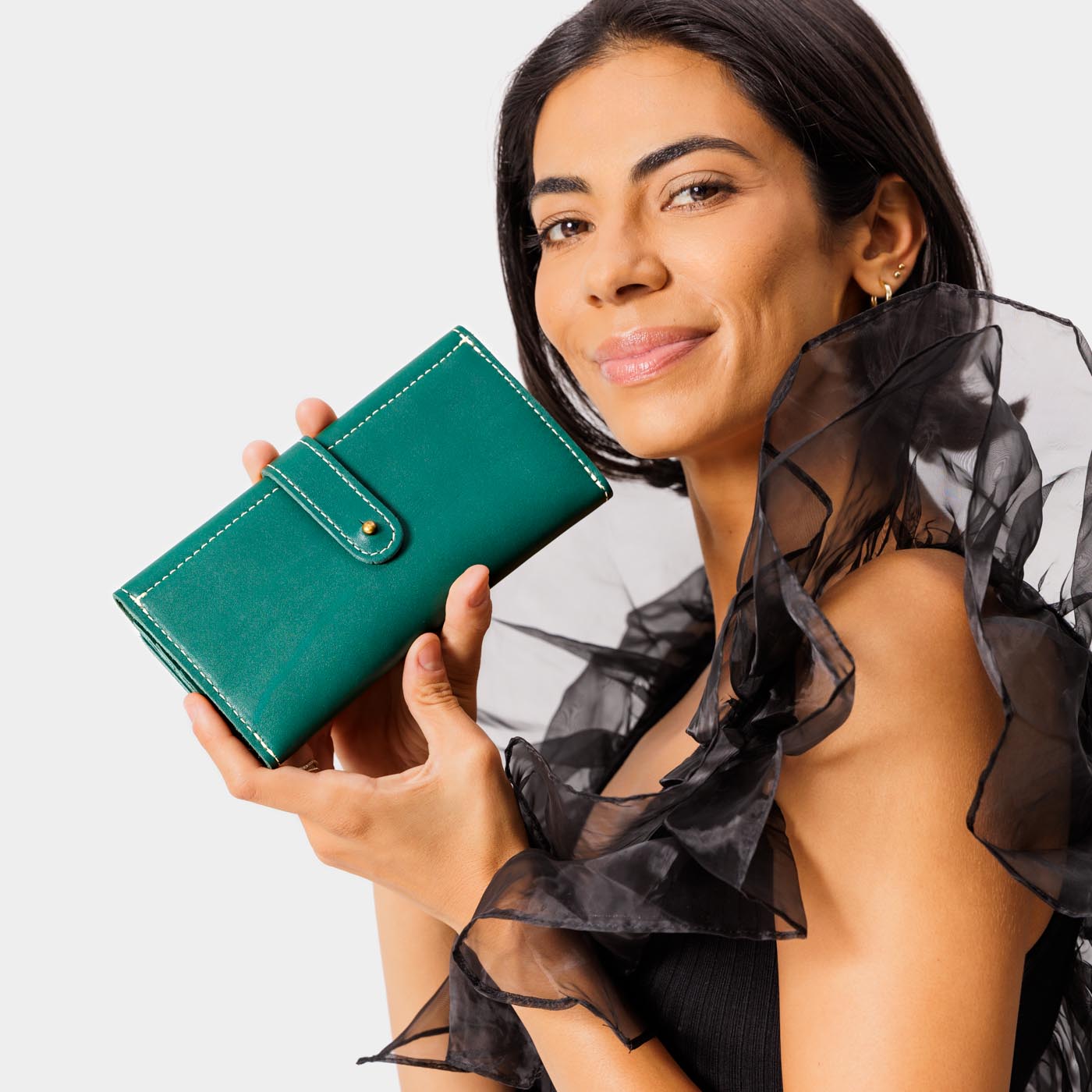 Women's Trifold Wallet with Card Slots & Zippered Pocket | Almost Perfect