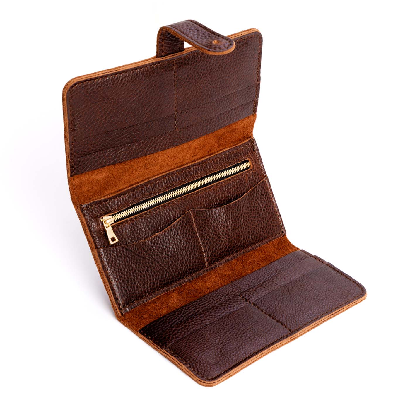 Women's Trifold Wallet with Card Slots & Zippered Pocket | Almost Perfect