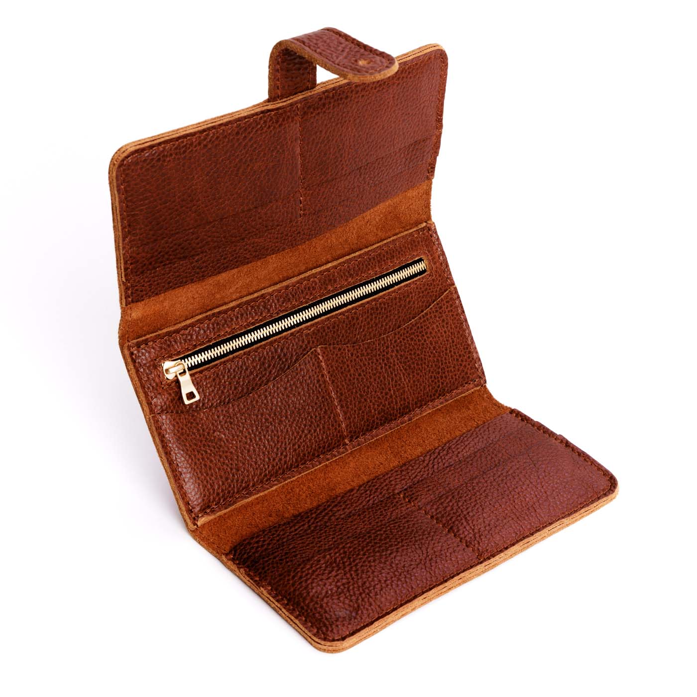 Women's Trifold Wallet with Card Slots & Zippered Pocket | Almost Perfect
