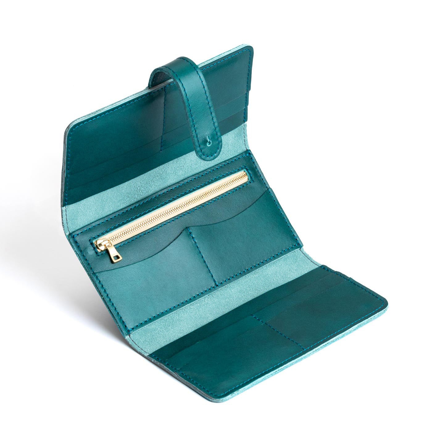 Women's Trifold Wallet with Card Slots & Zippered Pocket | Almost Perfect
