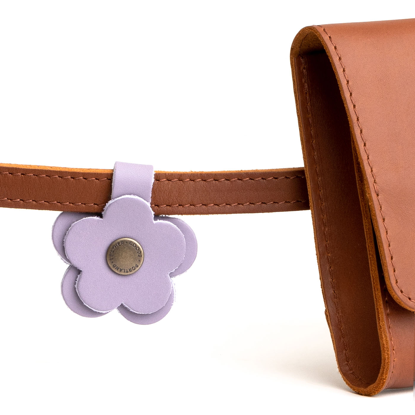 Leather Flower Keychain Snap | Eco-Friendly & Colorful | PLG