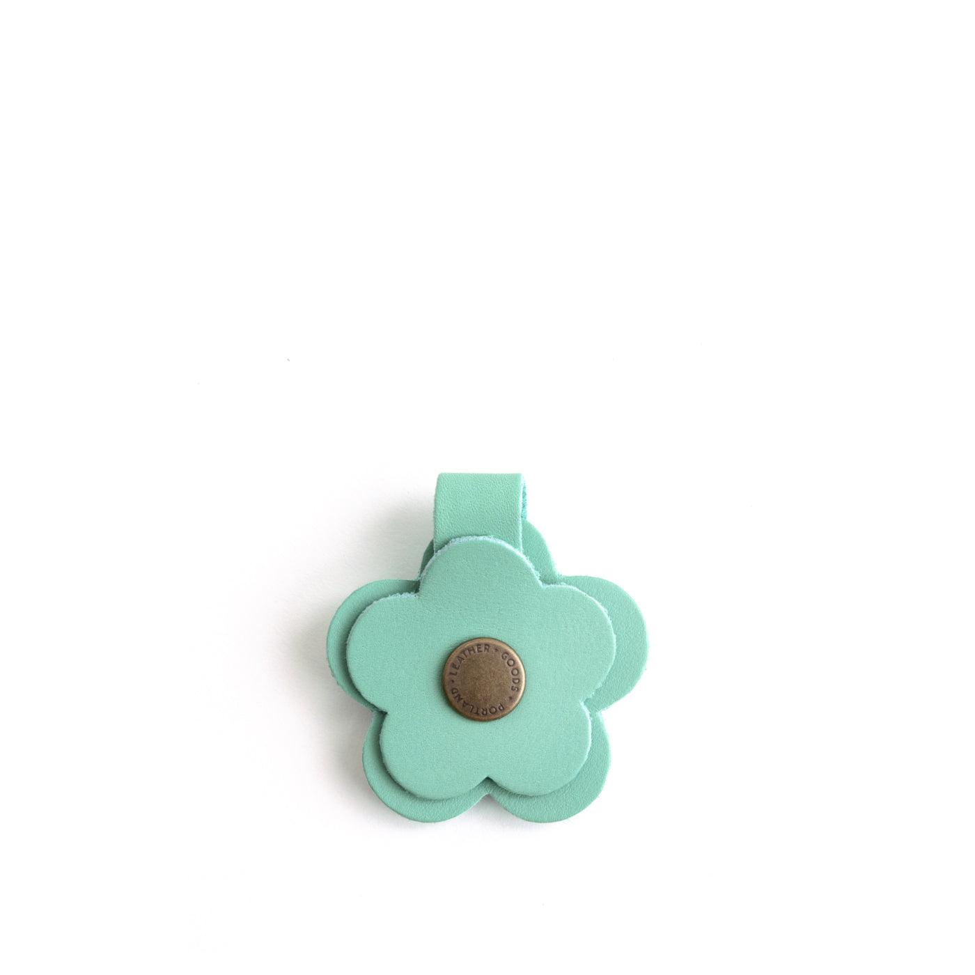 Leather Flower Keychain Snap | Eco-Friendly & Colorful | PLG