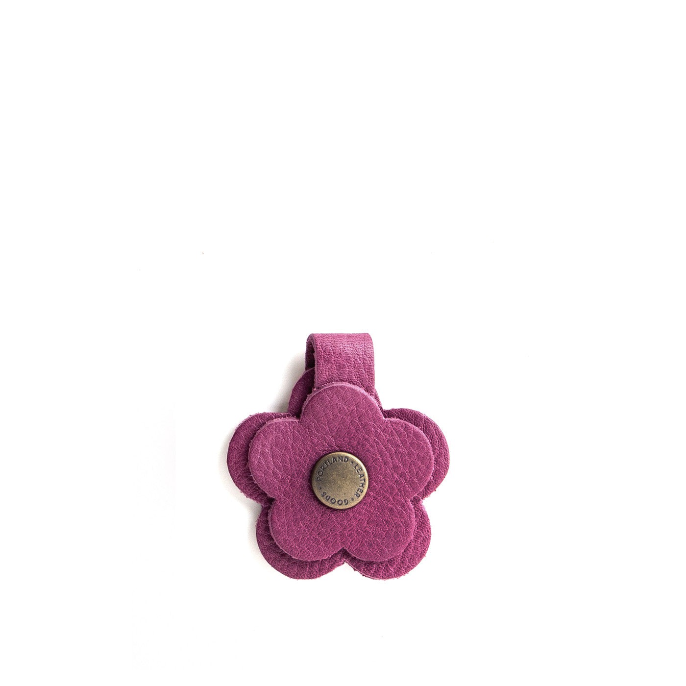 Leather Flower Keychain Snap | Eco-Friendly & Colorful | PLG