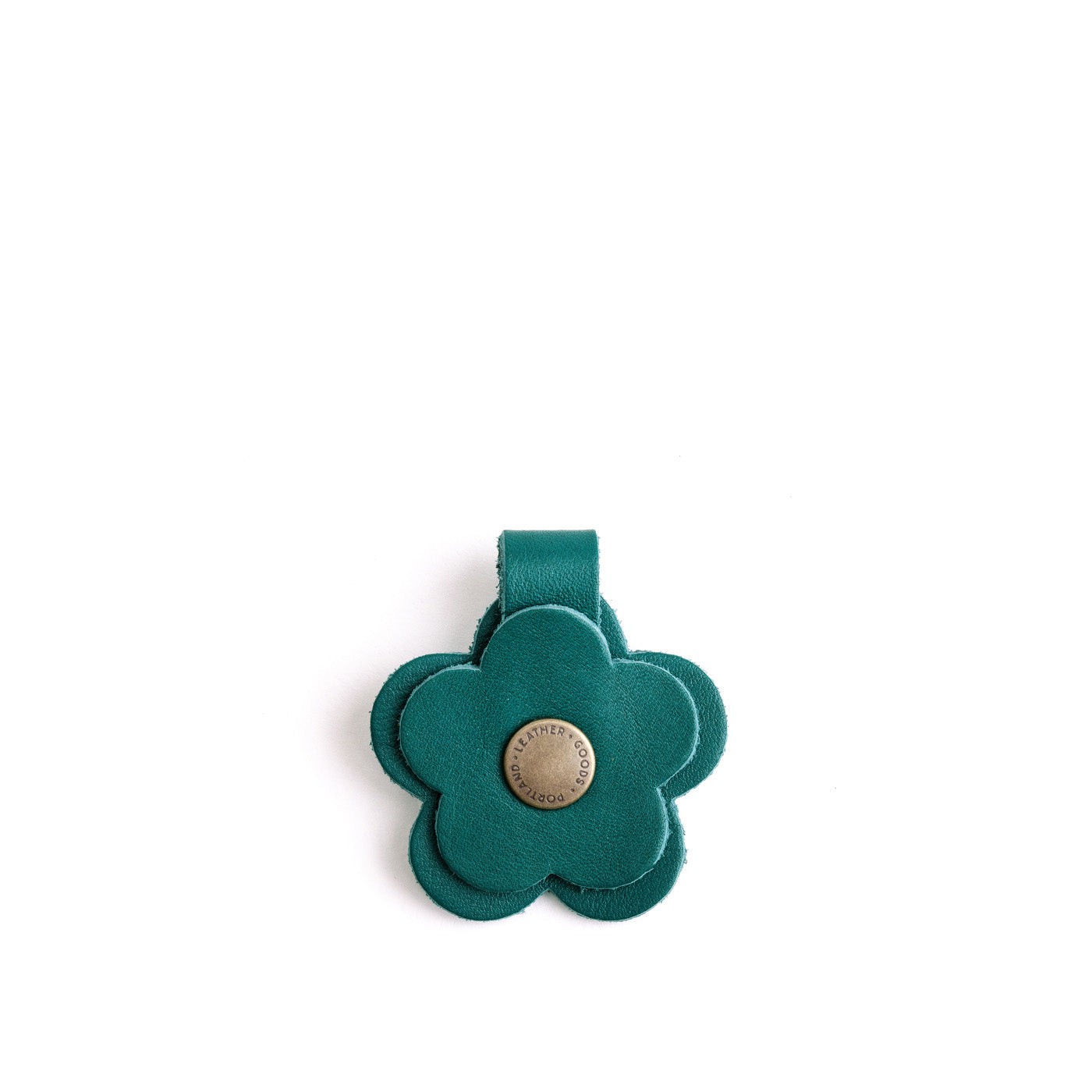 Leather Flower Keychain Snap | Eco-Friendly & Colorful | PLG