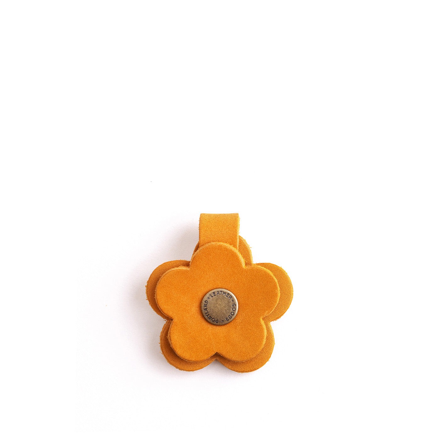 Leather Flower Keychain Snap | Eco-Friendly & Colorful | PLG