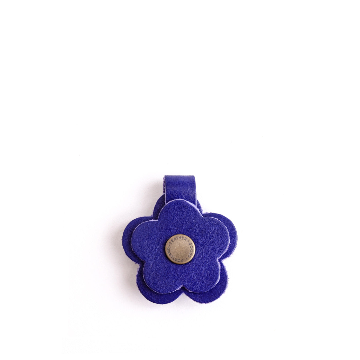 Leather Flower Keychain Snap | Eco-Friendly & Colorful | PLG