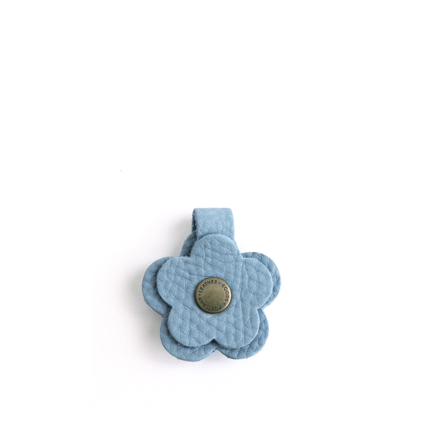 Leather Flower Keychain Snap | Eco-Friendly & Colorful | PLG