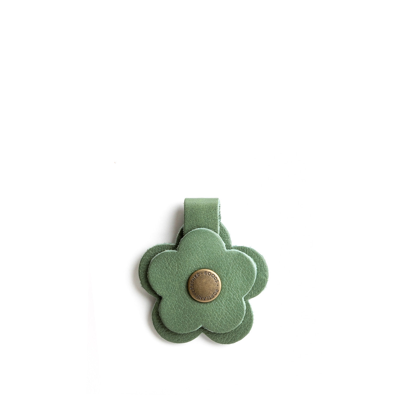 Leather Flower Keychain Snap | Eco-Friendly & Colorful | PLG