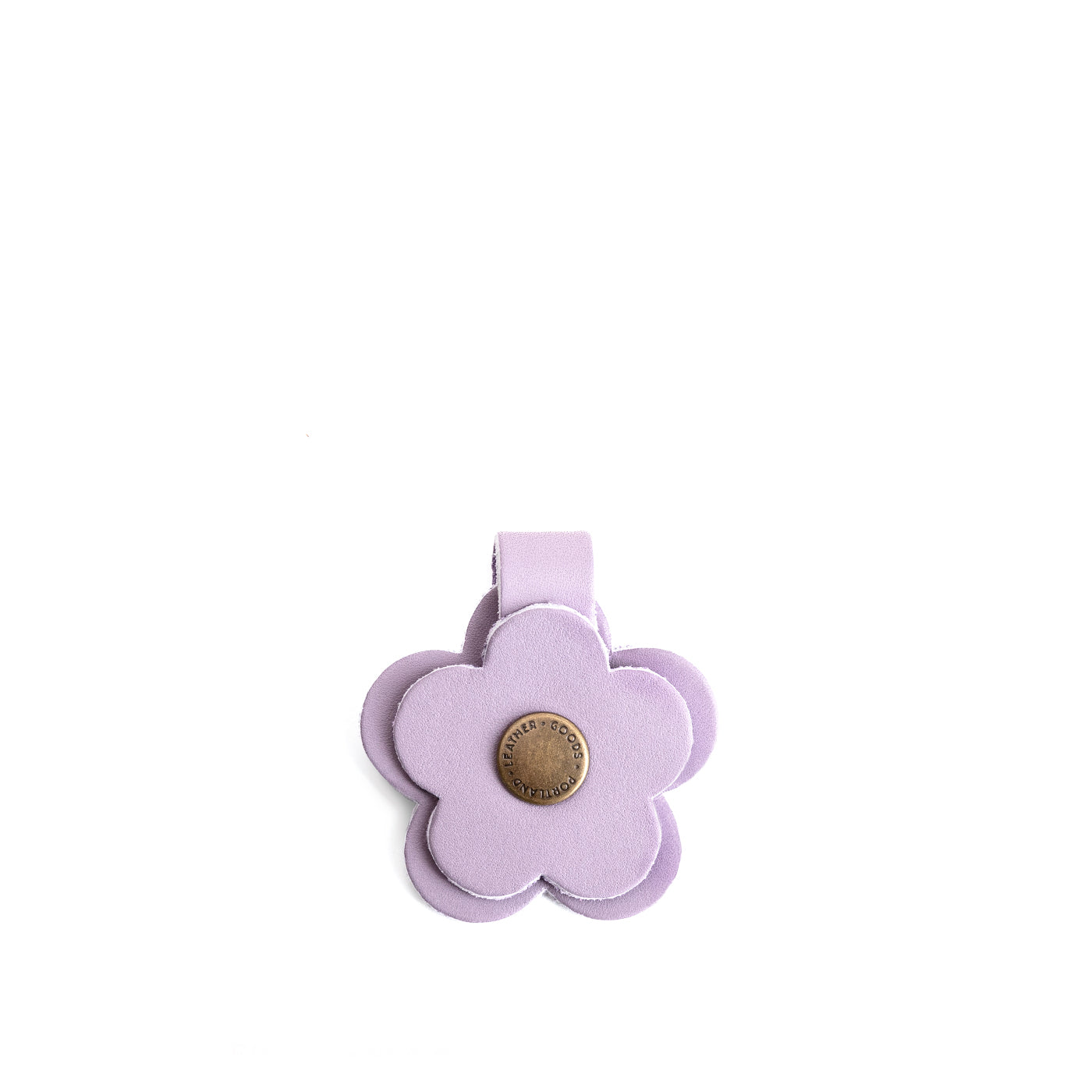 Leather Flower Keychain Snap | Eco-Friendly & Colorful | PLG