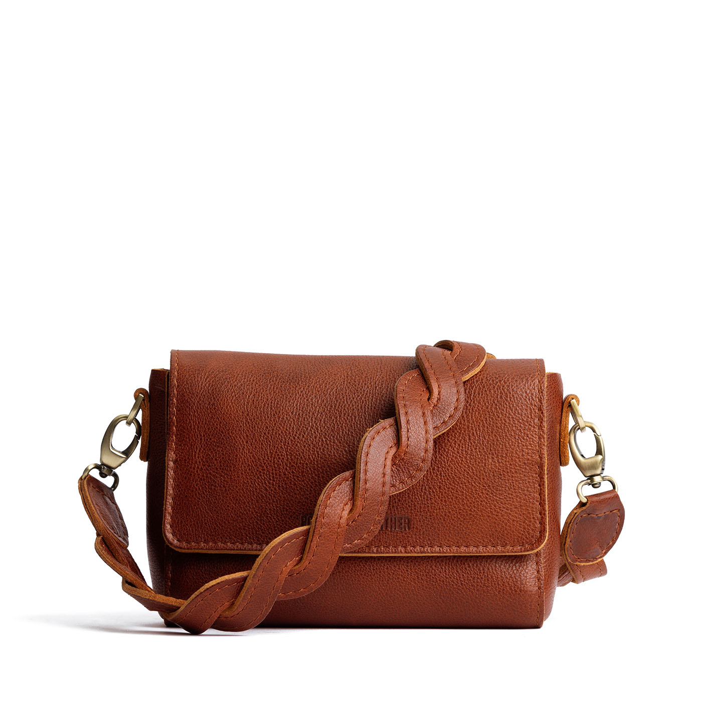 Braided Leather Shoulder Strap for Crossbody Bags | Durable & Adjustable