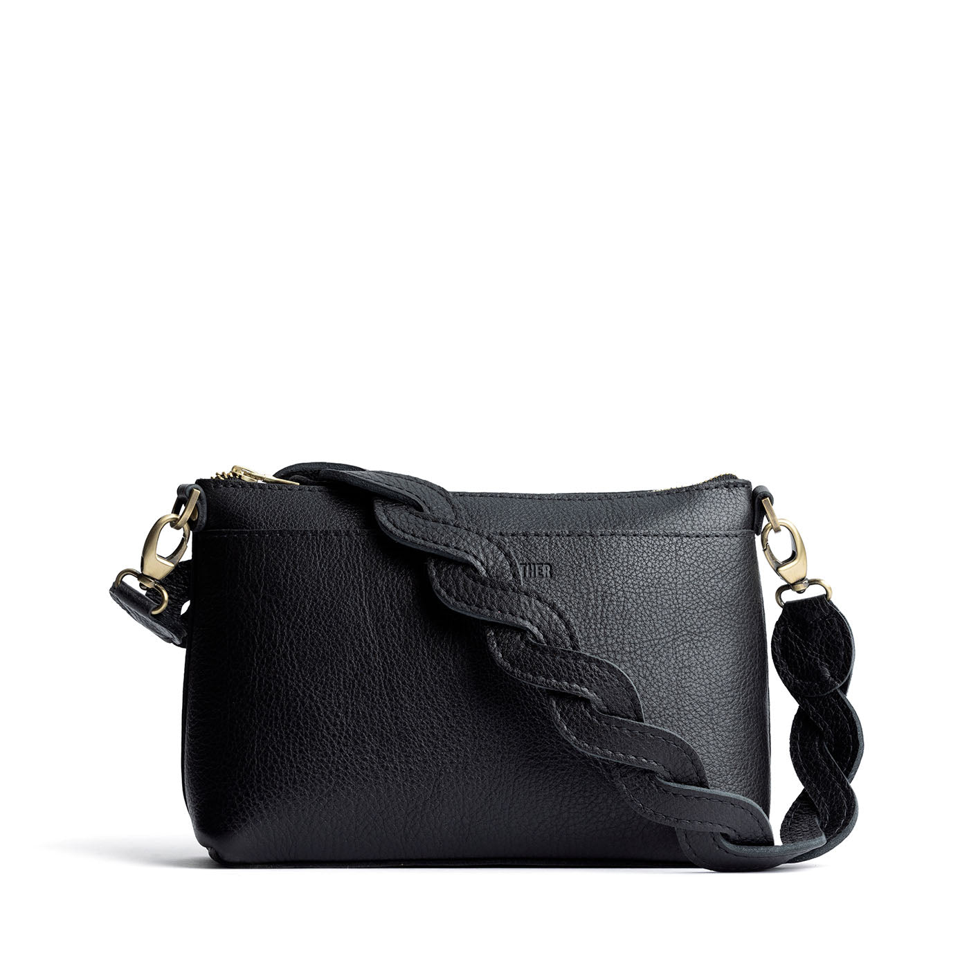 Braided Leather Shoulder Strap for Crossbody Bags | Durable & Adjustable