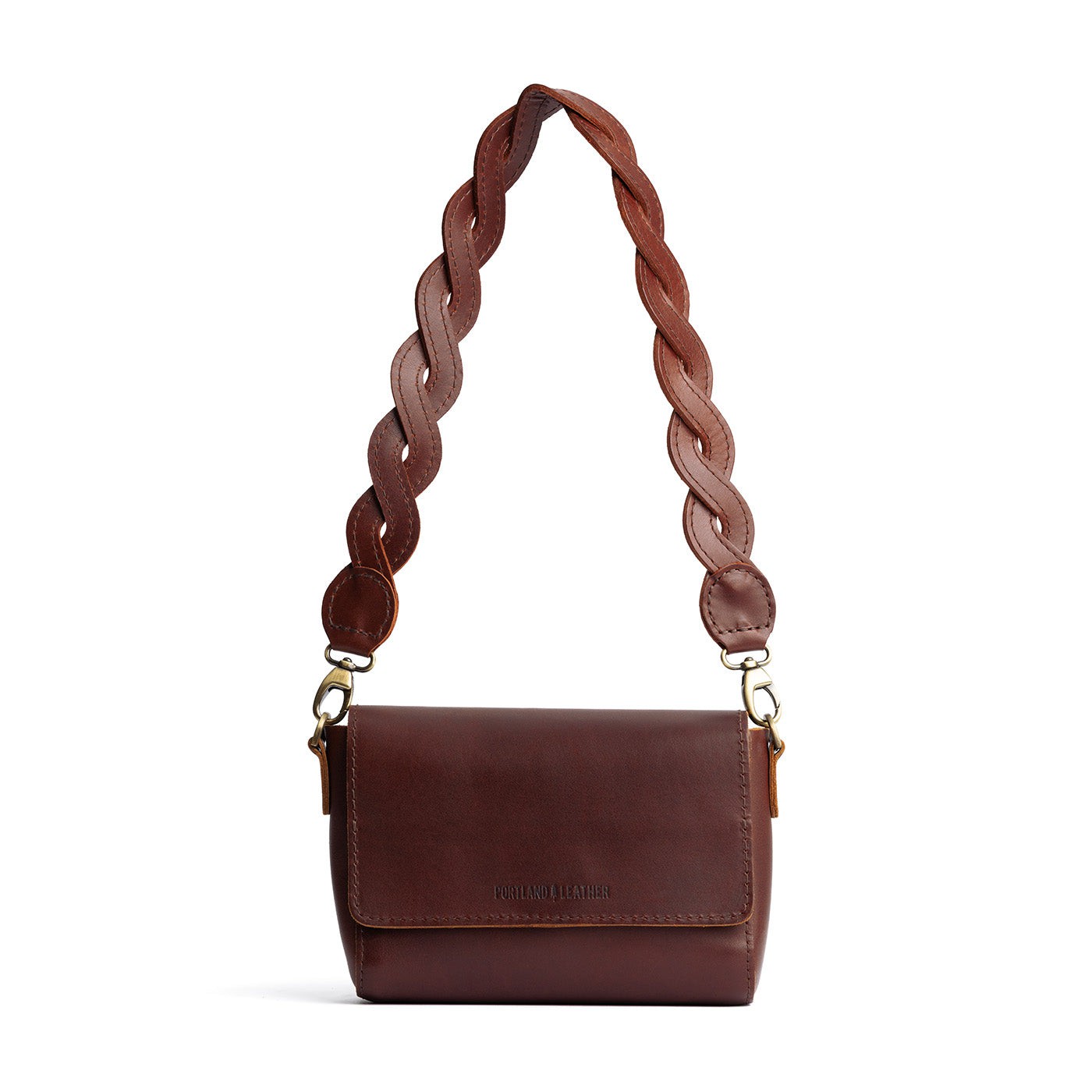 Braided Leather Shoulder Strap for Crossbody Bags | Durable & Adjustable