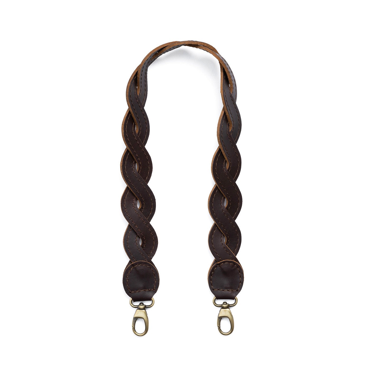 Braided Leather Shoulder Strap for Crossbody Bags | Durable & Adjustable