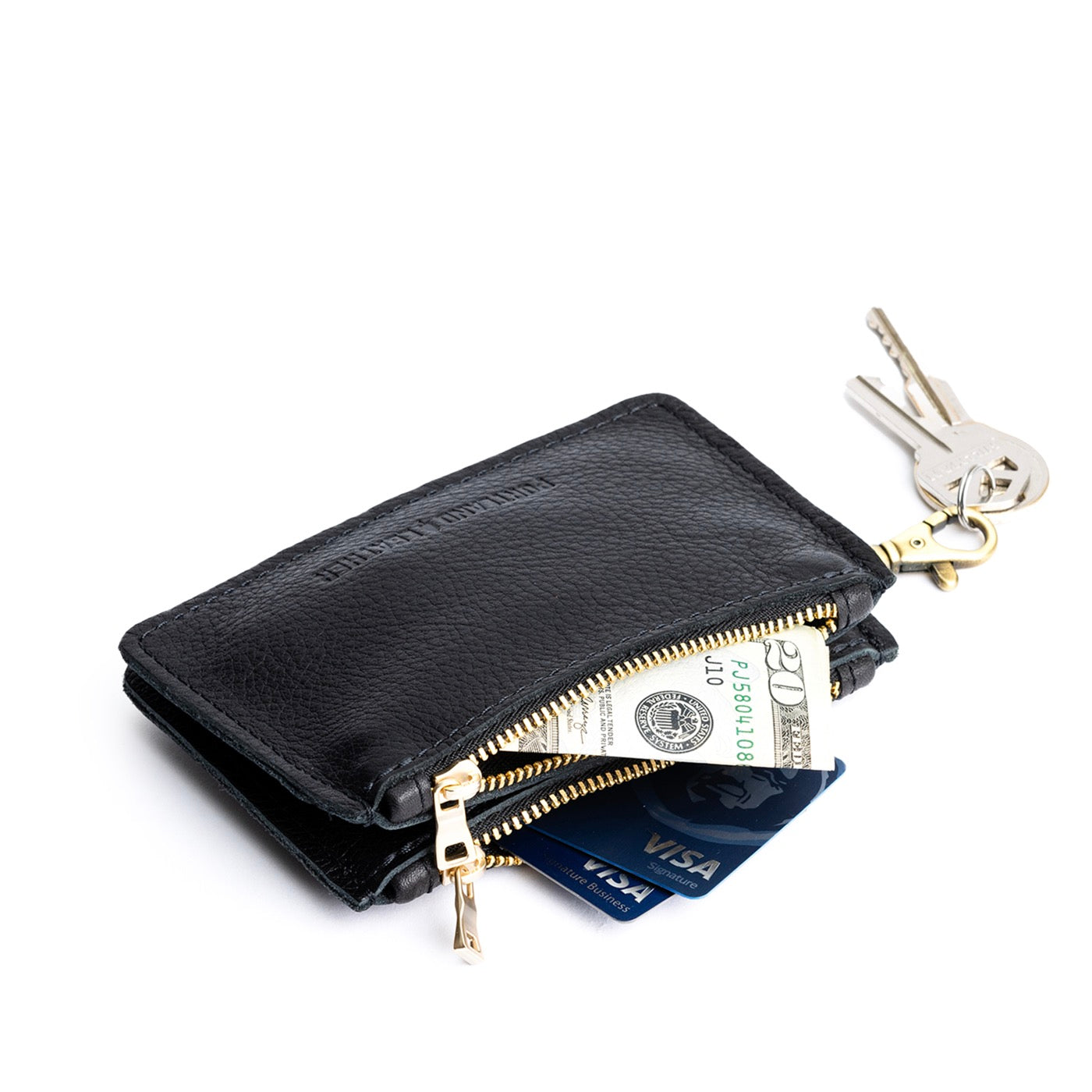 Compact Dual Zipper Wallet with Swivel Clasp | Zip-Zap Duo